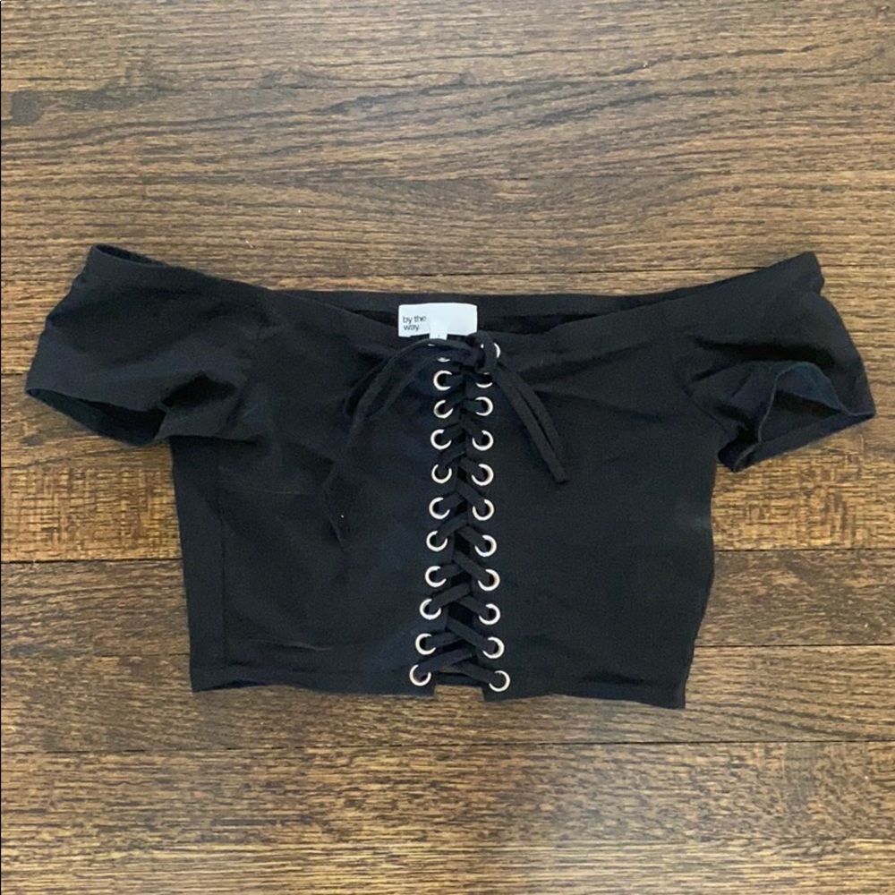 By The Way Off-the-shoulder Crop Top